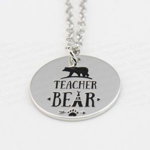 Charm Necklace - Teacher Bear